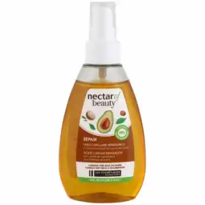 Aceite capilar reparador de aguacate y karité Nectar of Beauty Les Cosmétiques 150 ml.