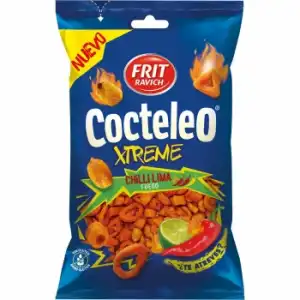 Cóctel de aperitivos sabor chilli y lima Xtreme Cocteleo Frit Ravich sin gluten 120 g.