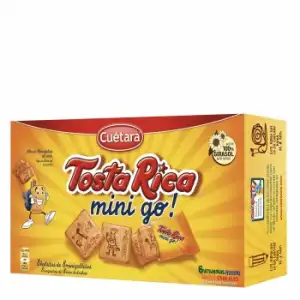 Galletas con cereales, vitaminas y calcio Mini Tosta Rica Cuétara 240 g.