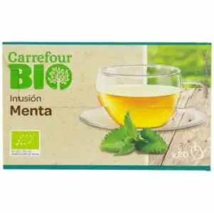 Menta en bolsitas ecológica Carrefour Bio 20 ud.