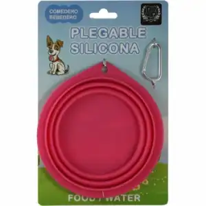 Comedero plegable silicona para mascotas SanDimas 15 cm