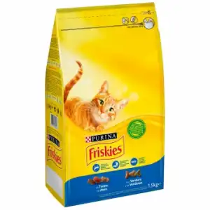 Pienso de atún y verduras para gato adulto atún y verduras Purina Friskies 1,5 Kg