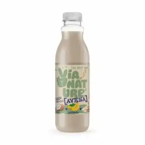 Zumo de avena, platano y coco Via Nature botella 75 cl.