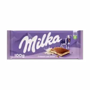 Chocolate cremoso con leche Milka 100 g.