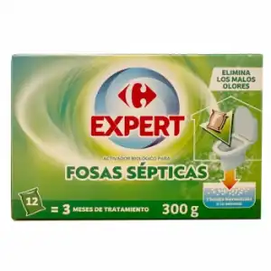 Activador biológico para fosas sépticas Carrefour Expert 300 g.