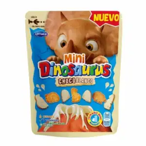 Galletas mini choco blanco Dinosaurus Artiach 120 g.