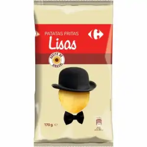 Patatas fritas lisas Carrefour 170 g.