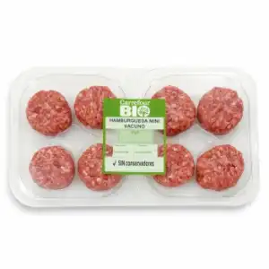 Hamburguesa mini de vacuno Carrefour Bio 280 g