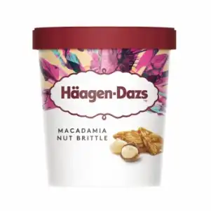 Helado de nueces de macadamia Häagen Dazs sin gluten 460 ml.