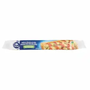 Masa de hojaldre rectangular Carrefour Classic' 230 g.