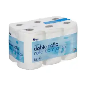 Papel higiénico doble rollo Bosque Verde Paquete 1 ud