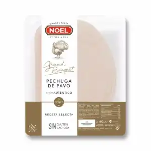 Pechuga de Pavo en lonchas Grand Bouquet Noel sin gluten y sin lactosa 140 g