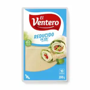 Queso bajo en sal en lonchas El Ventero 200 g.