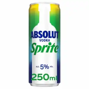 Vodka Absolut sprite lata 25 cl.