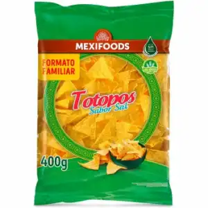 Nachos Totopos Mexifoods sin gluten 400 g.