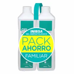 Gel dermatológico ph 5.5 con colágeno y lipo-proteinas Inibsa pack de 4 unidades de 1 l.