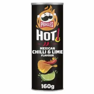 Aperitivo de patata mexican chilli & lima Hot Pringles 160 g.