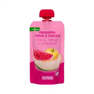 Papilla manzana, melón y sandía +6 meses Hacendado  0.12 kg