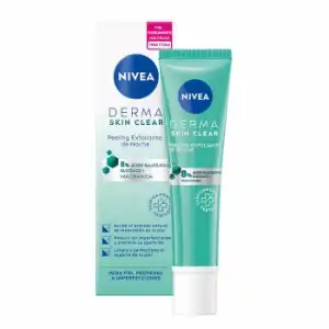 Peeling exfoliante de noche Derma Skin Clear Nivea 40 ml.