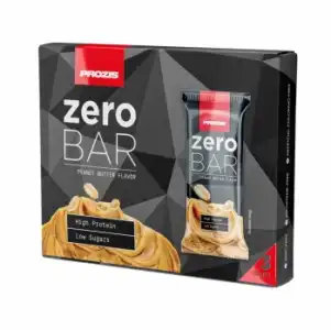 Barrita de proteínas sabor cacahuete Zero Prozis pack de 3 unidades de 40 g.