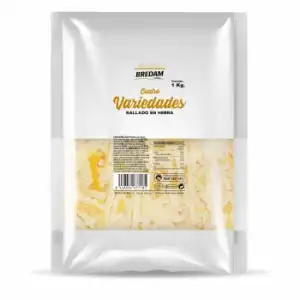 Queso rallado cuatro variedades Bredam 1 kg