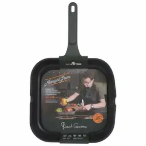 Asador Aluminio Fundido SAN PIETRO Midnight Green R. Camarena 28x28 cm