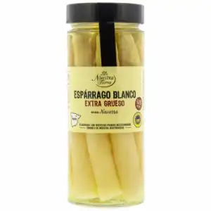 Espárrago blanco extra grueso 6/18 De Nuestra Tierra 350 g.