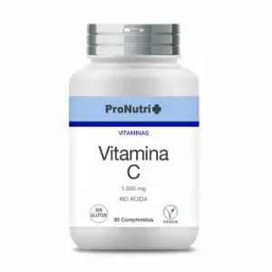 Vitamina C en comprimidos ProNutri sin gluten 30 ud.