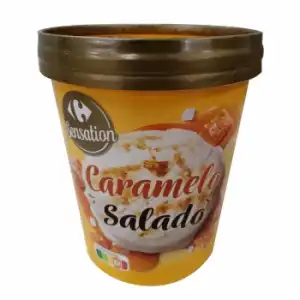 Helado de caramelo Carrefour Sensation 350 g.