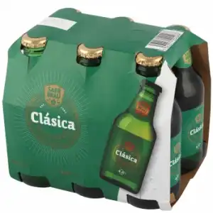 Cerveza Carrefour Classic pack de 6 botellas de 25 cl.