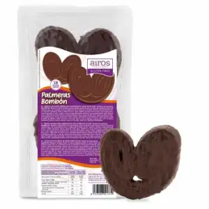 Palmera con chocolate negro Airos sin gluten 150 g.