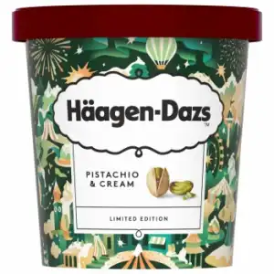 Helado de pistacho Häagen-Dazs sin gluten 347 g.