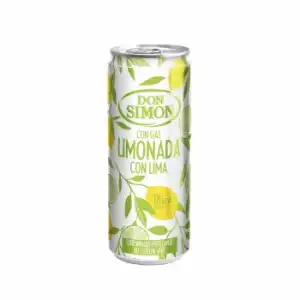 Limonada con lima con gas Don Simón lata 33 cl.