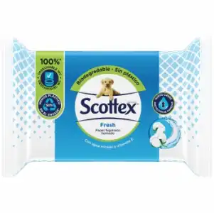 Papel higiénico húmedo Fresh Scottex 74 ud.