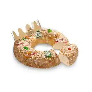 Roscón de Reyes sin relleno congelado Caja 0.4 kg