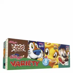 Cereales variados Kellogg's pack de 8 unidades de 25 g.