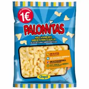 Palomitas sabor mantequilla Aspil sini gluten y sin azúcar añadido 85 g.