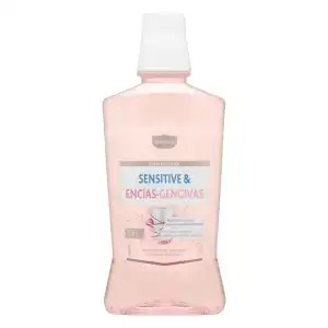 Enjuague bucal Sensitive & Encías Deliplus zero alcohol Botella 0.5 100 ml