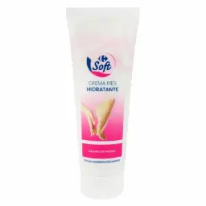 Crema para pies hidratante Carrefour Soft 125 ml.