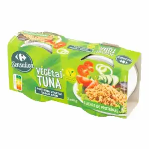 Proteína vegetal sabor atún Sensation Carrefour 160 g.