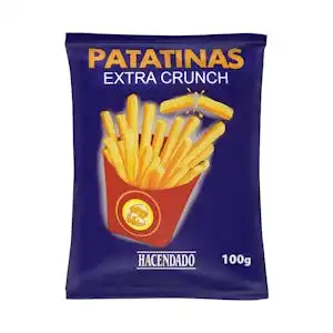 Patatinas extra crujientes Hacendado Paquete 0.1 kg