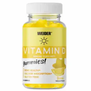 Complemento alimenticio caramelos de goma con Vitamina D Weider sin gluten 200 g.