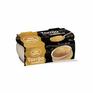 Postre de Torrija tradicional con azúcar y canela Reina pack de 2 unidades de 85 g.