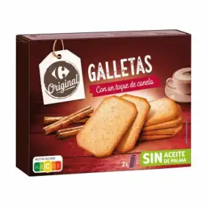 Galletas con canela Carrefour Original sin aceite de palma 470 g.