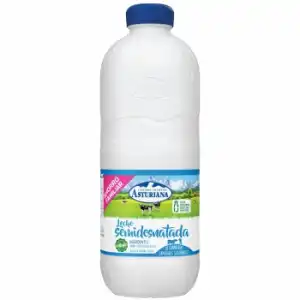 Leche semidesnatada Central Lechera Asturiana botella 2,2 l.