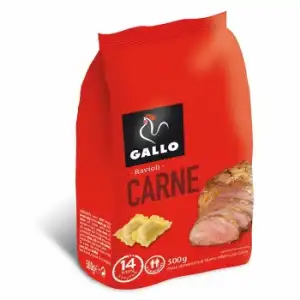 Ravioli de carne al huevo Gallo 500 g.