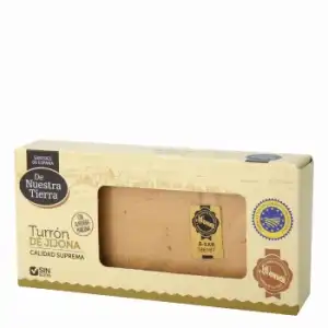 Turrón de Jijona De Nuestra Tierra sin gluten 250 g.