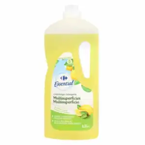 Limpiahogar multisuperficies perfume limón Carrefour 1,5 l.