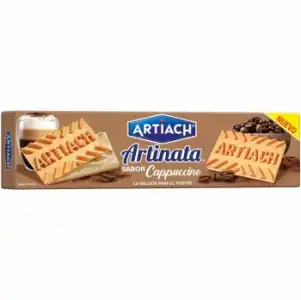 Barquillo relleno de crema capuccino Artinata Artiach 210 g.