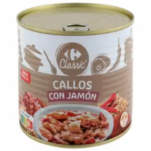 Callos con jamón Classic Carrefour sin gluten 630 g.